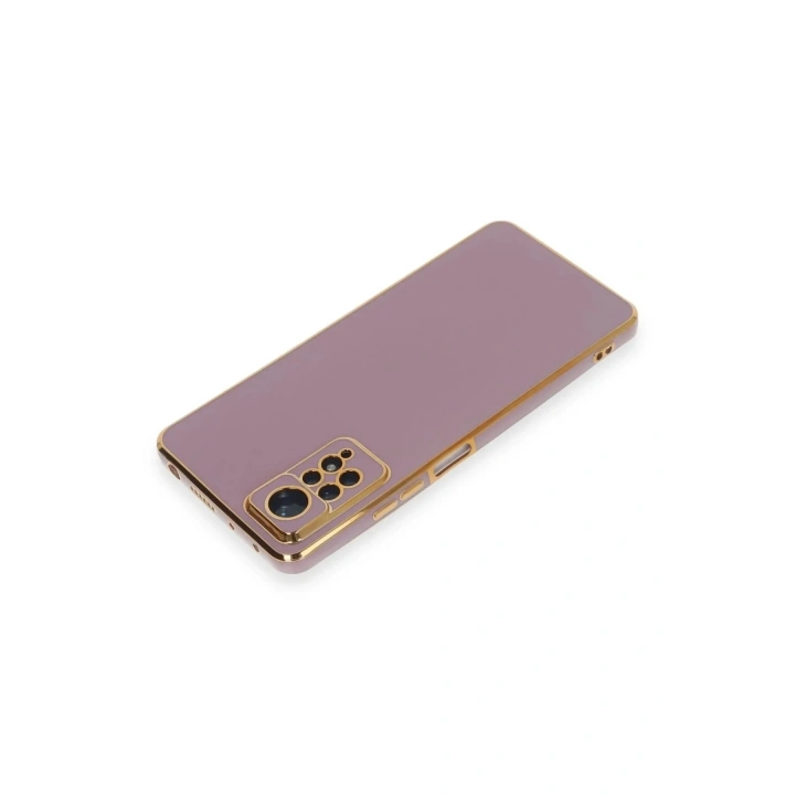 Mey İthalat®   Redmi Note 12 Pro 4G Kılıf Volet Silikon - Mor