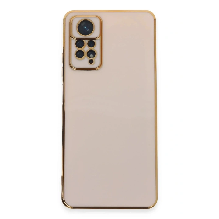 Mey İthalat®   Redmi Note 12 Pro 4G Kılıf Volet Silikon - Pembe