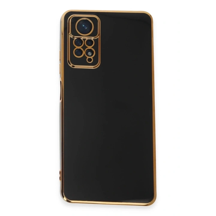 Mey İthalat®   Redmi Note 12 Pro 4G Kılıf Volet Silikon - Siyah