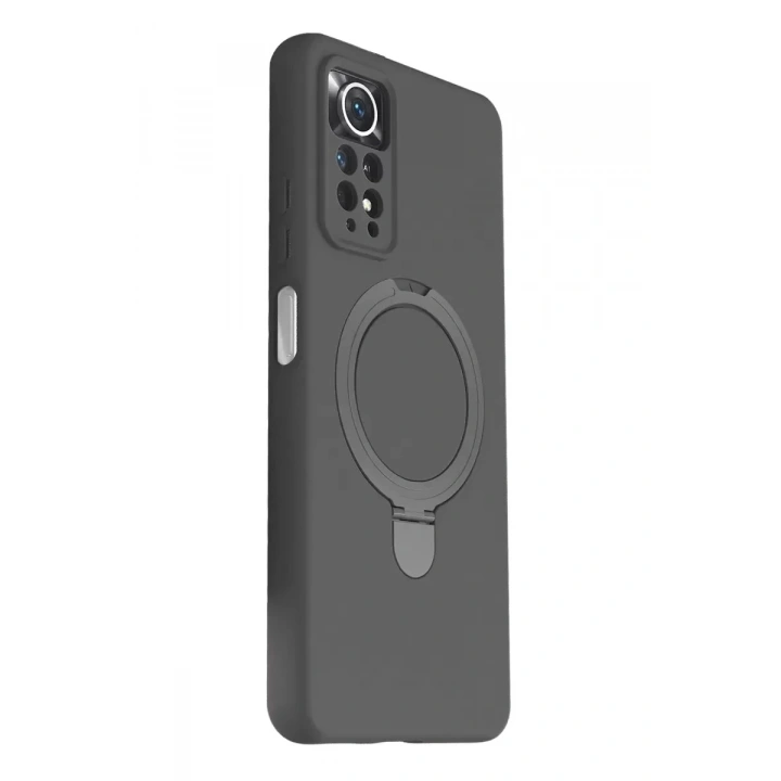 Mey İthalat®   Redmi Note 12 Pro 4G Regal Magsafe Standlı Kapak - Titan Gri