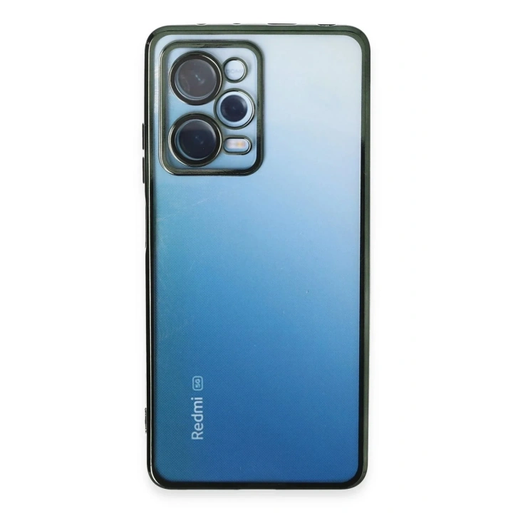 Mey İthalat®   Redmi Note 12 Pro 5G Kılıf  Lensli Silikon - Yeşil