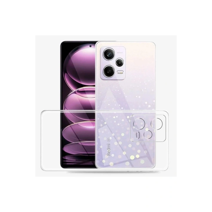 Mey İthalat®   Redmi Note 12 Pro 5G Kılıf Lüx Şeffaf Silikon
