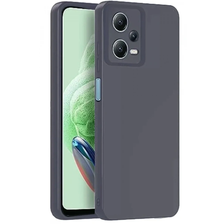 Mey İthalat®   Redmi Note 12 Pro 5G Kılıf Nano içi Kadife Silikon - Gri