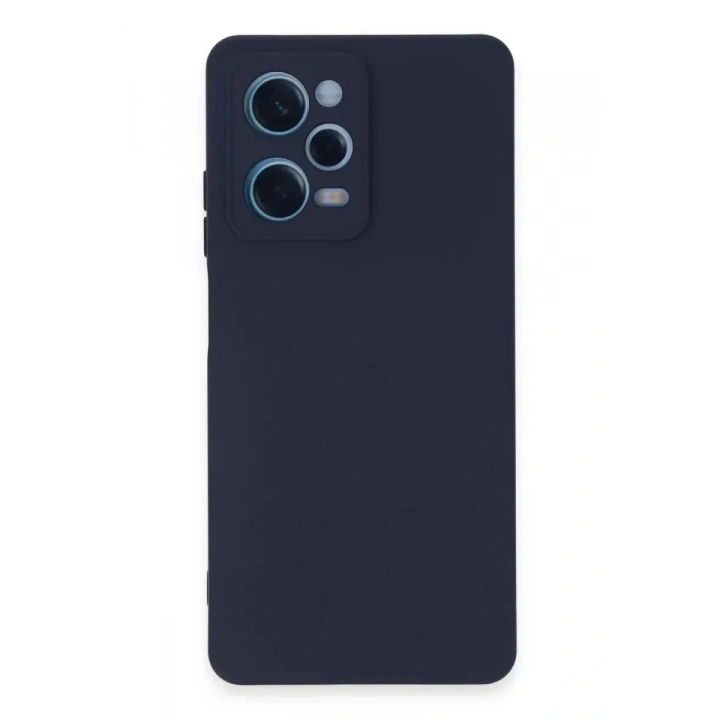 Mey İthalat®   Redmi Note 12 Pro 5G Kılıf Nano içi Kadife Silikon - Lacivert