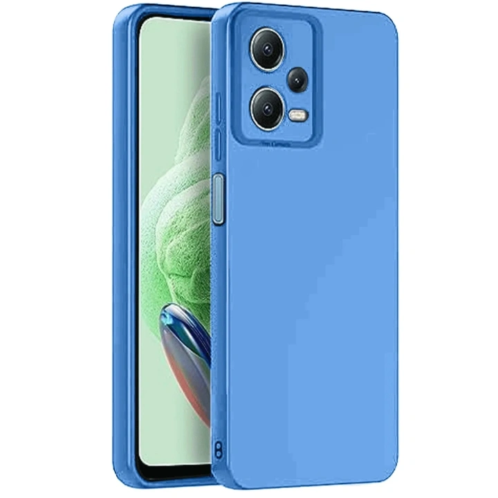 Mey İthalat®   Redmi Note 12 Pro 5G Kılıf Nano içi Kadife Silikon - Mavi