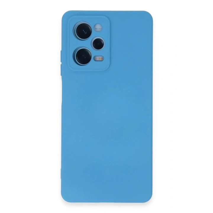 Mey İthalat®   Redmi Note 12 Pro 5G Kılıf Nano içi Kadife Silikon - Mavi