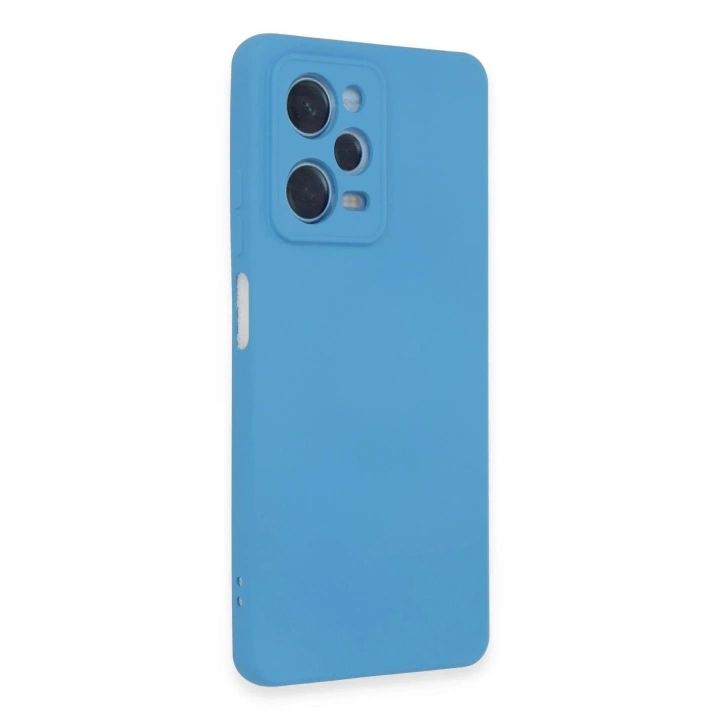 Mey İthalat®   Redmi Note 12 Pro 5G Kılıf Nano içi Kadife Silikon - Mavi