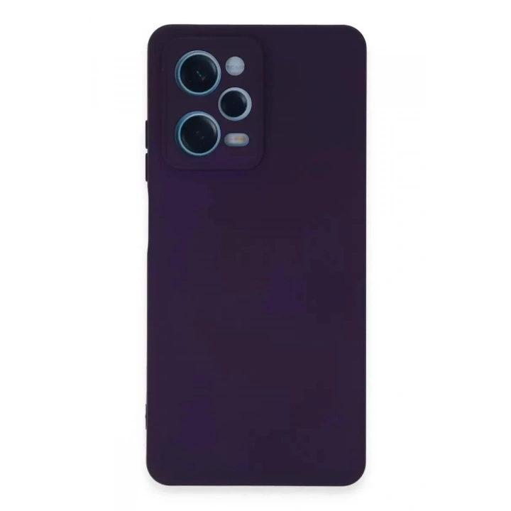 Mey İthalat®   Redmi Note 12 Pro 5G Kılıf Nano içi Kadife Silikon - Mor