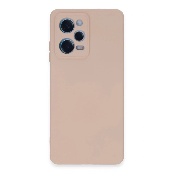 Mey İthalat®   Redmi Note 12 Pro 5G Kılıf Nano içi Kadife Silikon - Pudra