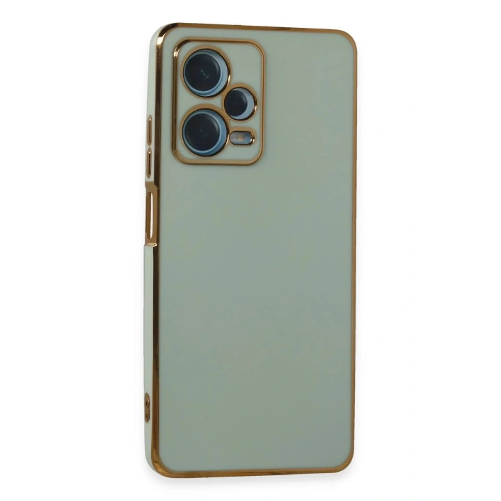 Mey İthalat®   Redmi Note 12 Pro Plus Kılıf Volet Silikon - Açık Yeşil