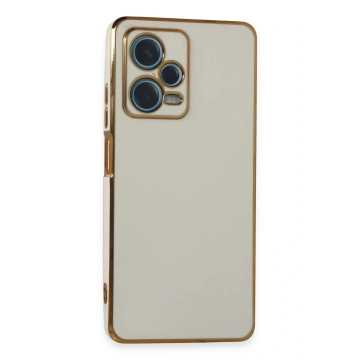 Mey İthalat®   Redmi Note 12 Pro Plus Kılıf Volet Silikon - Beyaz