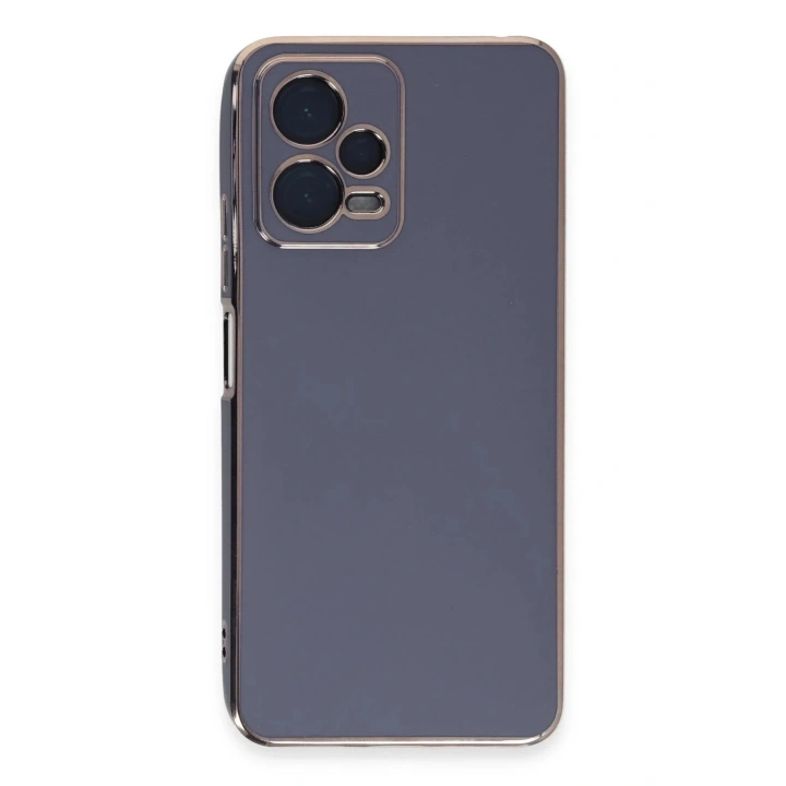 Mey İthalat®   Redmi Note 12 Pro Plus Kılıf Volet Silikon - Mavi