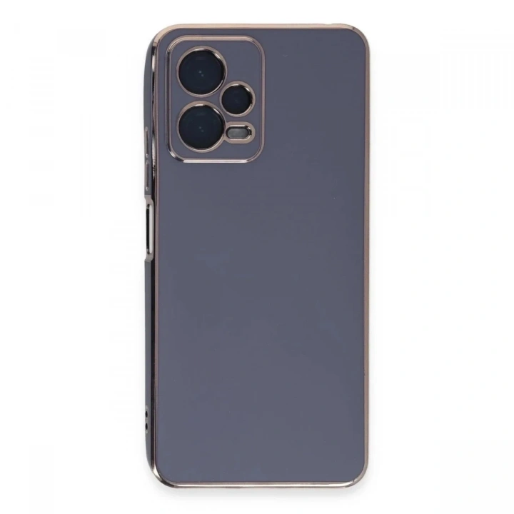 Mey İthalat®   Redmi Note 12 Pro Plus Kılıf Volet Silikon - Mavi