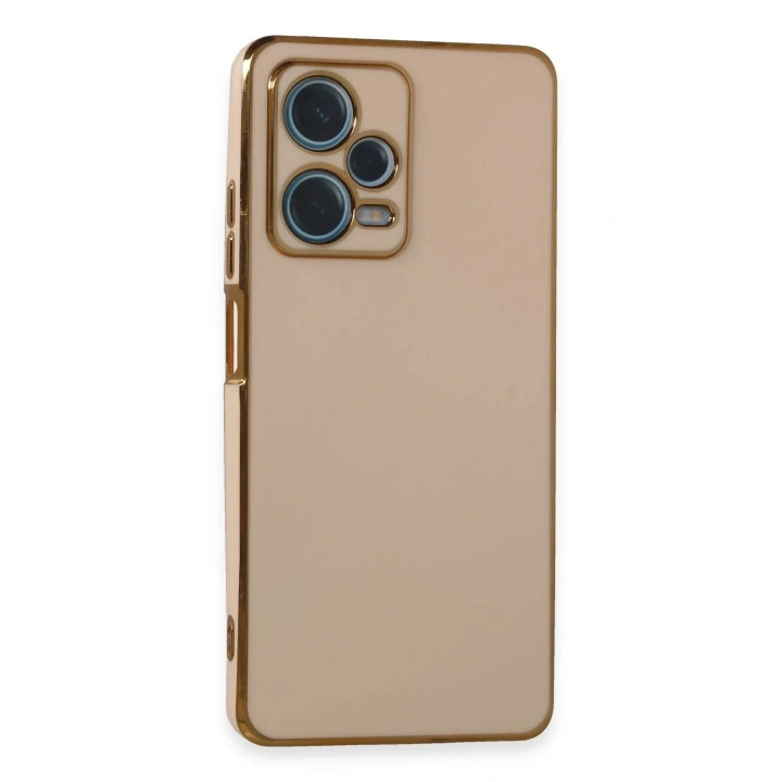 Mey İthalat®   Redmi Note 12 Pro Plus Kılıf Volet Silikon - Pembe