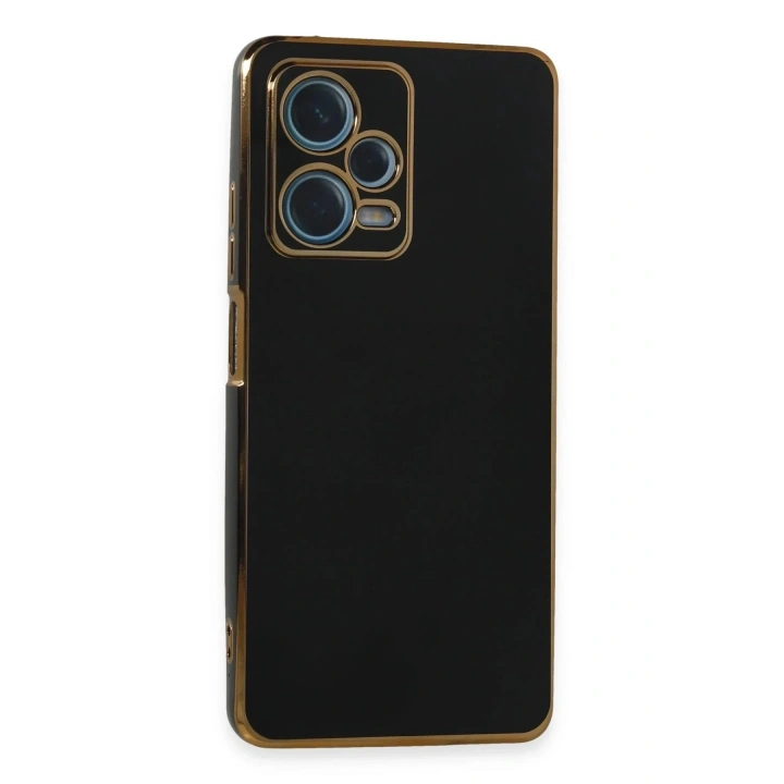 Mey İthalat®   Redmi Note 12 Pro Plus Kılıf Volet Silikon - Siyah