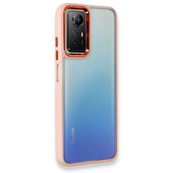 Mey İthalat®   Redmi Note 12S Kılıf Dora Kapak - Pudra