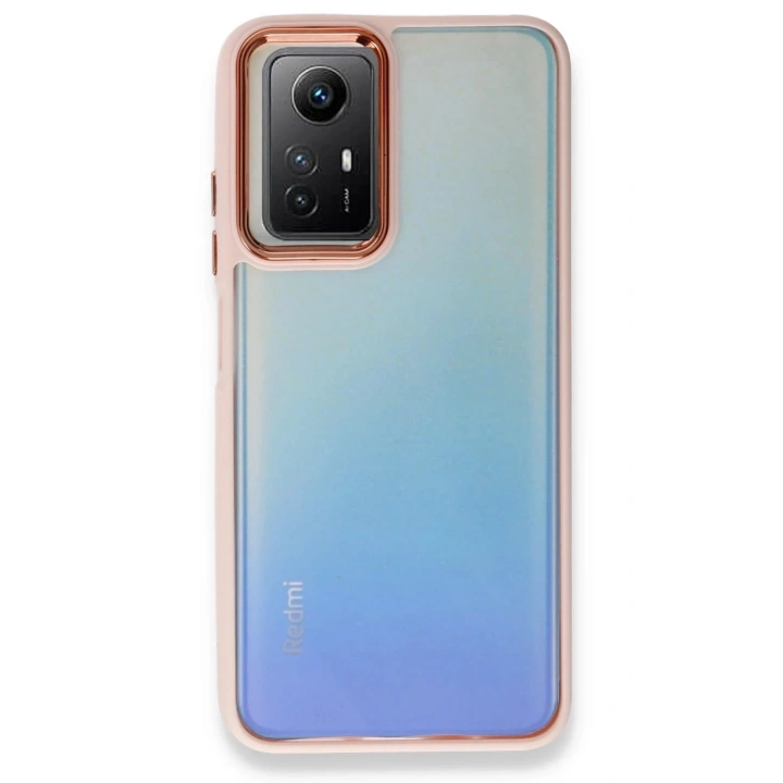 Mey İthalat®   Redmi Note 12S Kılıf Dora Kapak - Pudra