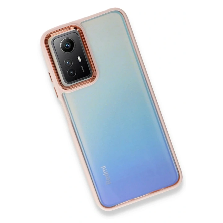 Mey İthalat®   Redmi Note 12S Kılıf Dora Kapak - Pudra
