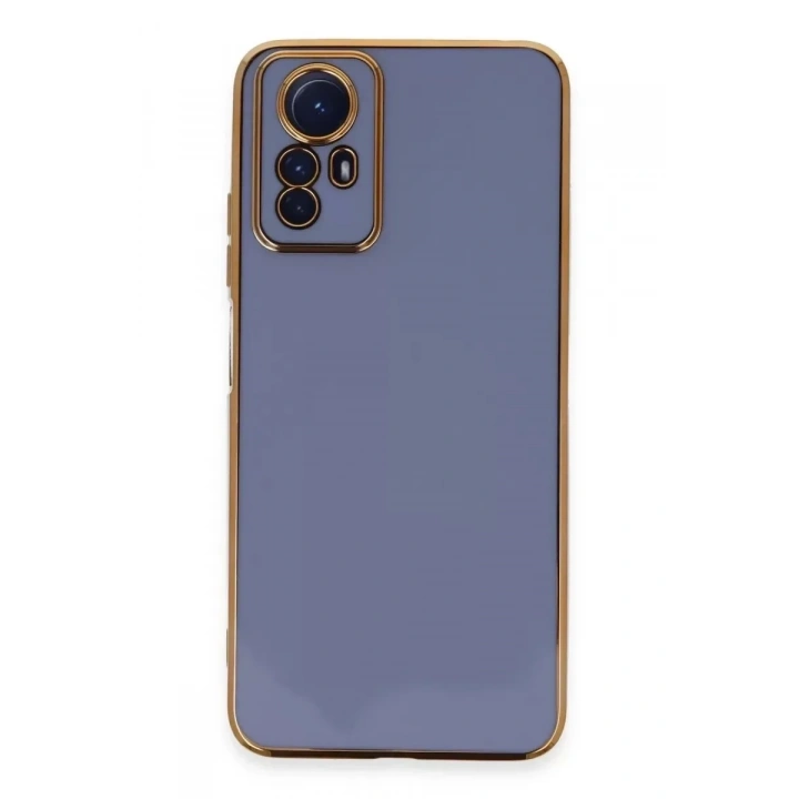 Mey İthalat®   Redmi Note 12S Kılıf Volet Silikon - Mavi