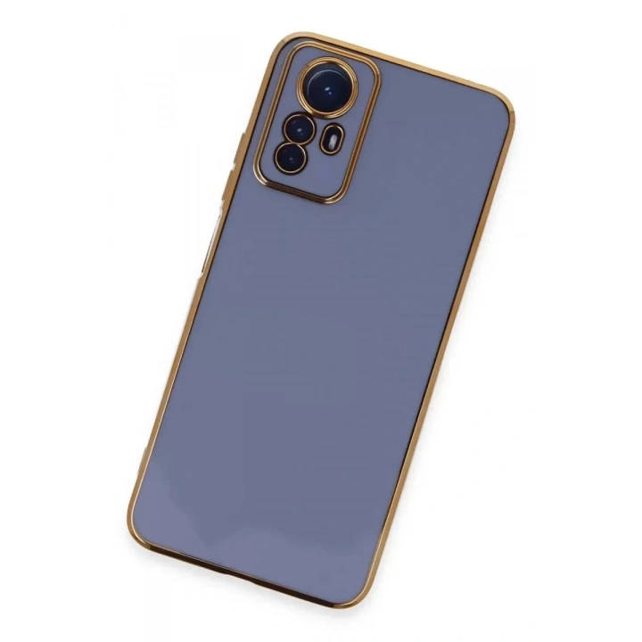 Mey İthalat®   Redmi Note 12S Kılıf Volet Silikon - Mavi