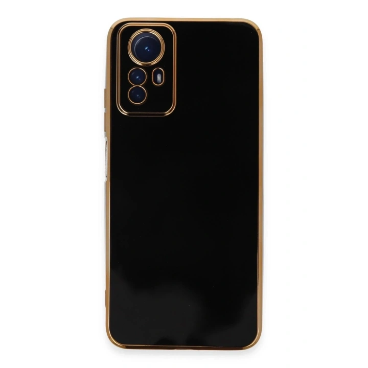 Mey İthalat®   Redmi Note 12S Kılıf Volet Silikon - Siyah