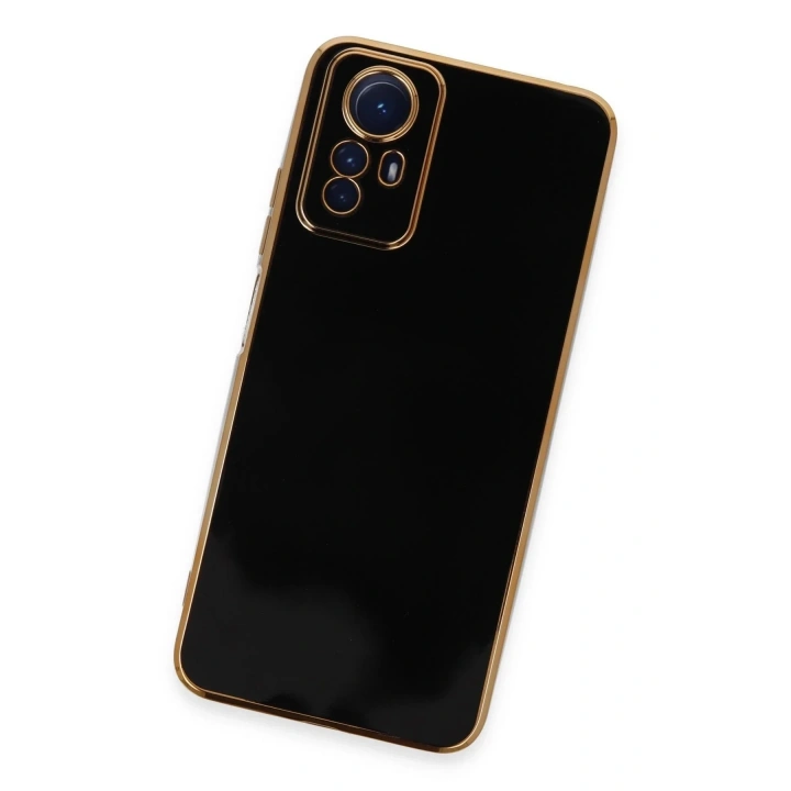 Mey İthalat®   Redmi Note 12S Kılıf Volet Silikon - Siyah