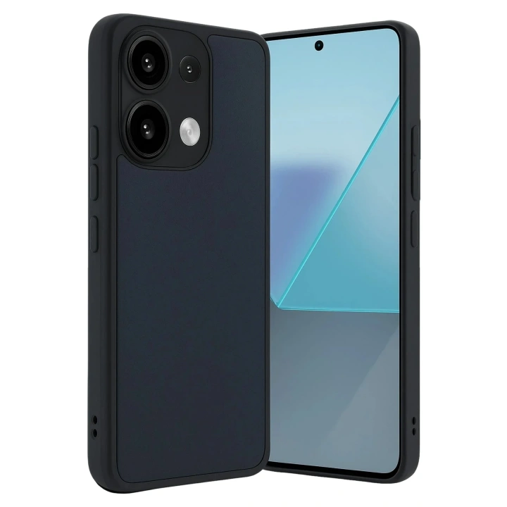Mey İthalat®   Redmi Note 13 4G Kılıf Aras Deri Kapak - Lacivert