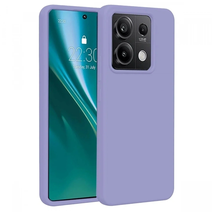 Mey İthalat®   Redmi Note 13 4G Kılıf First Silikon - Lila