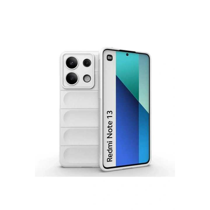 Mey İthalat®   Redmi Note 13 4G Kılıf Optimum Silikon - Krem