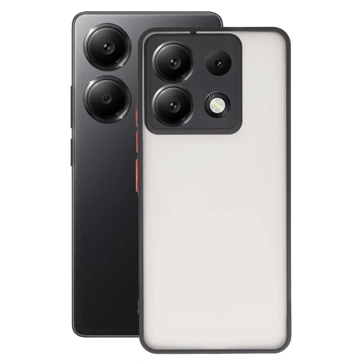 Mey İthalat®   Redmi Note 13 5G Kılıf Montreal Silikon Kapak - Kırmızı