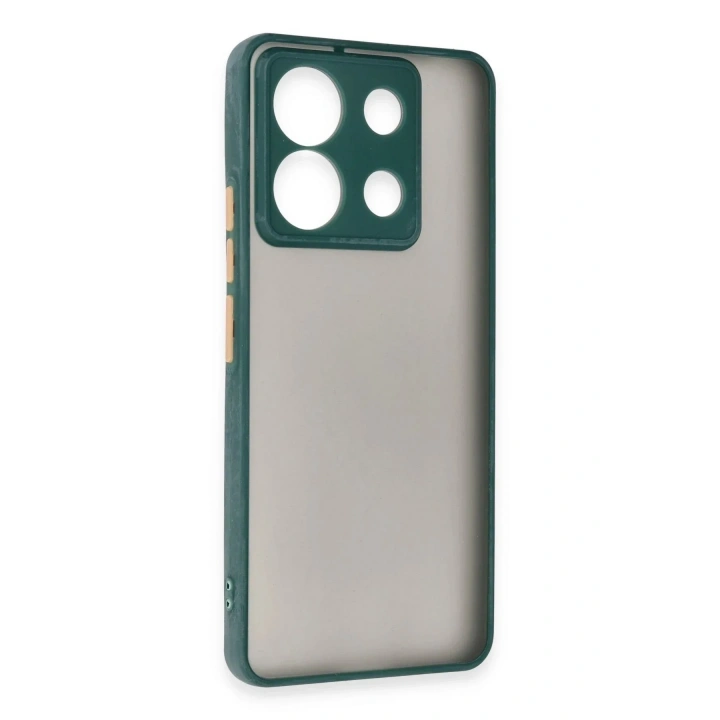 Mey İthalat®   Redmi Note 13 5G Kılıf Montreal Silikon Kapak - Yeşil