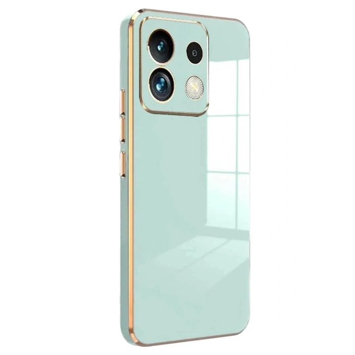 Mey İthalat®   Redmi Note 13 5G Kılıf Volet Silikon - Açık Yeşil