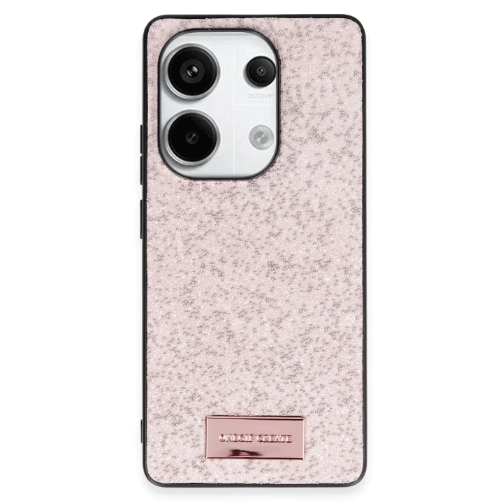 Mey İthalat®   Redmi Note 13 Pro 4G Bright Simli Kapak - Pembe