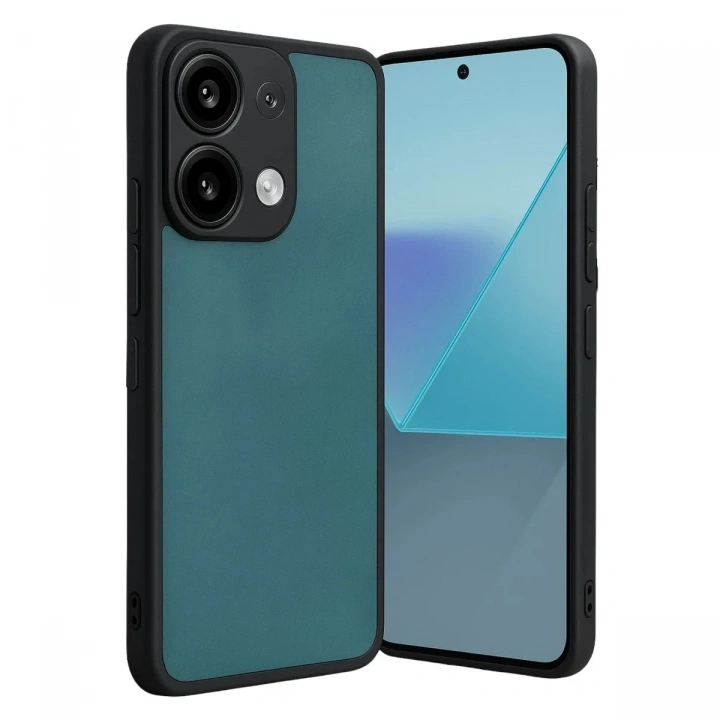 Mey İthalat®   Redmi Note 13 Pro 4G Kılıf Aras Deri Kapak - Açık Yeşil