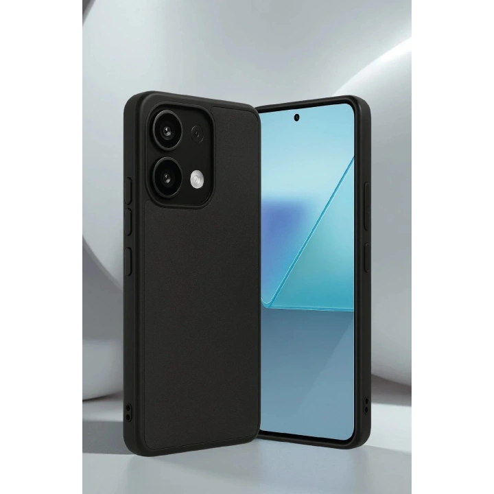 Mey İthalat®   Redmi Note 13 Pro 4G Kılıf Aras Deri Kapak - Taba