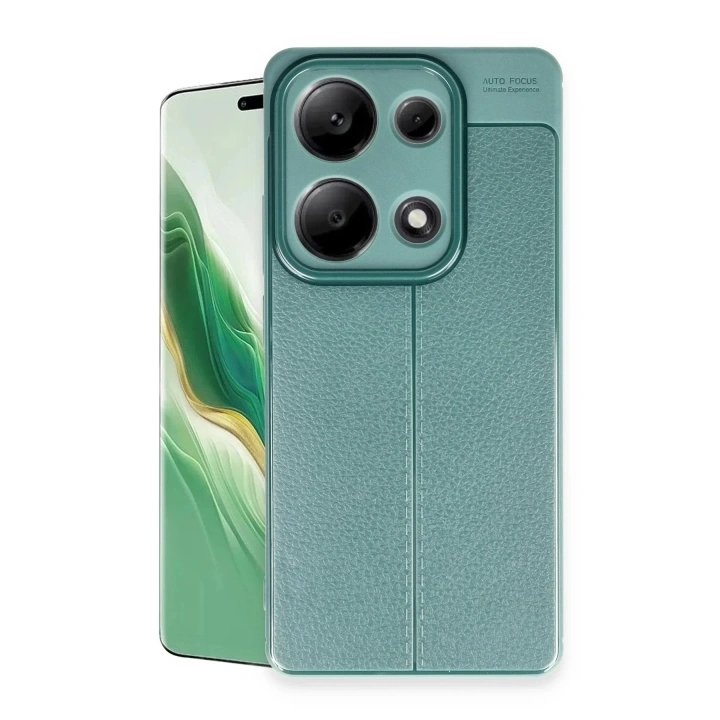 Mey İthalat®   Redmi Note 13 Pro 4G Kılıf Auto Focus Kapak - Koyu Yeşil