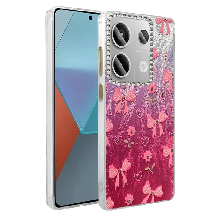 Mey İthalat®   Redmi Note 13 Pro 4G Kılıf Blade Aynalı Desenli Kapak - Desen 3