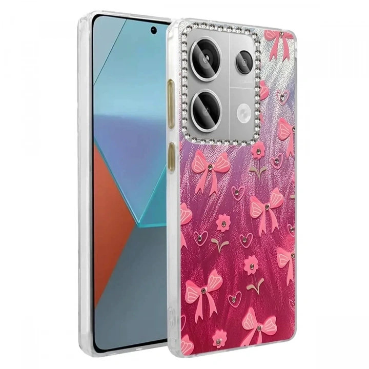 Mey İthalat®   Redmi Note 13 Pro 4G Kılıf Blade Aynalı Desenli Kapak - Desen 3