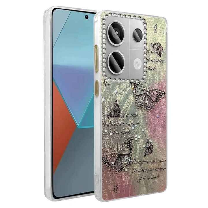 Mey İthalat®   Redmi Note 13 Pro 4G Kılıf Blade Aynalı Desenli Kapak - Desen 6