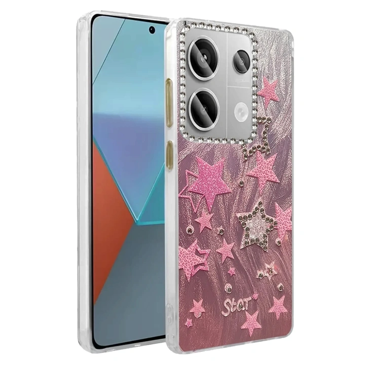 Mey İthalat®   Redmi Note 13 Pro 4G Kılıf Blade Aynalı Desenli Kapak - Desen 7