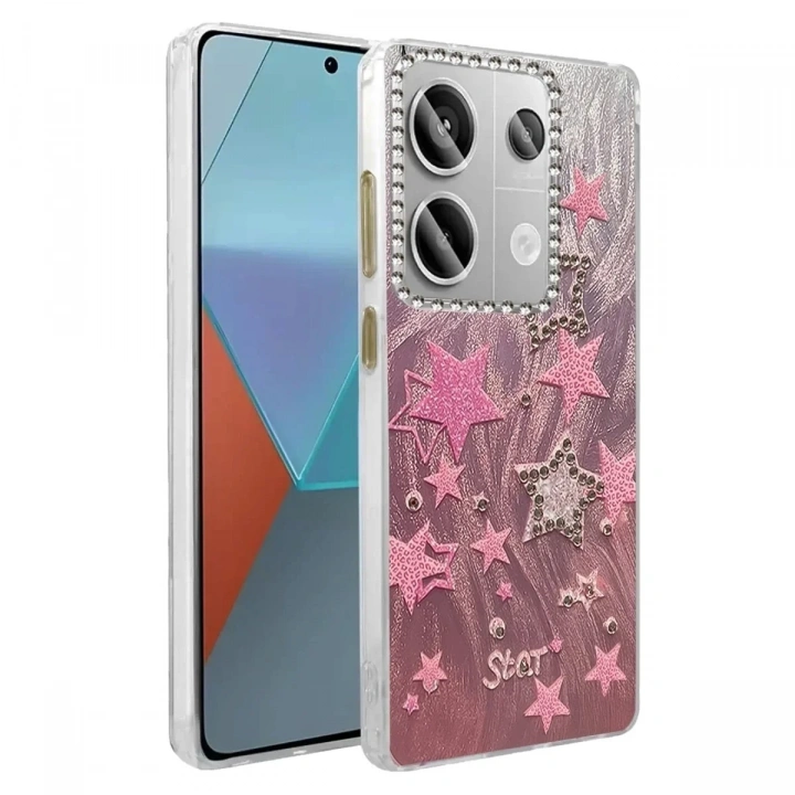 Mey İthalat®   Redmi Note 13 Pro 4G Kılıf Blade Aynalı Desenli Kapak - Desen 7