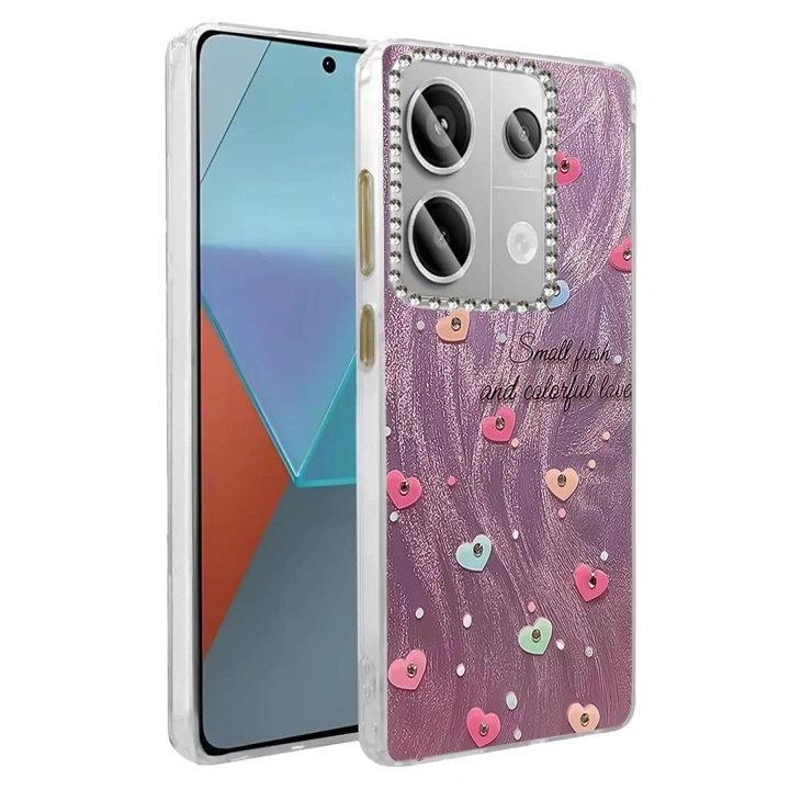 Mey İthalat®   Redmi Note 13 Pro 4G Kılıf Blade Aynalı Desenli Kapak - Desen 8