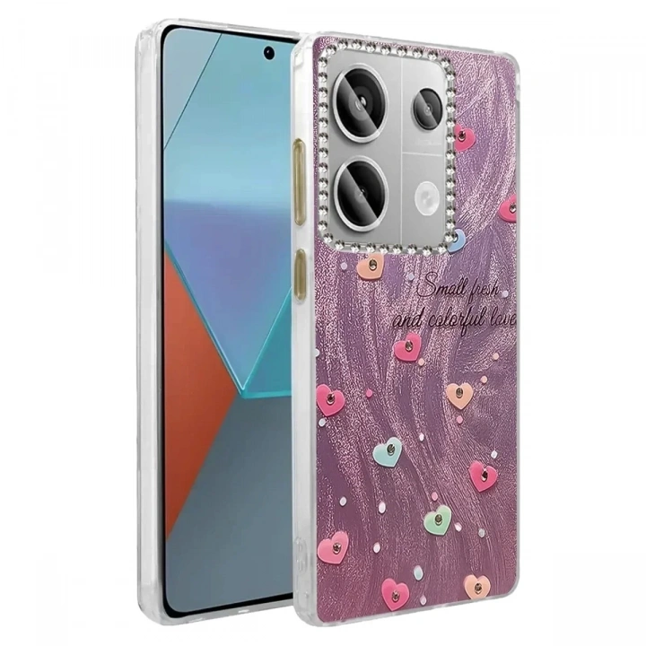 Mey İthalat®   Redmi Note 13 Pro 4G Kılıf Blade Aynalı Desenli Kapak - Desen 8