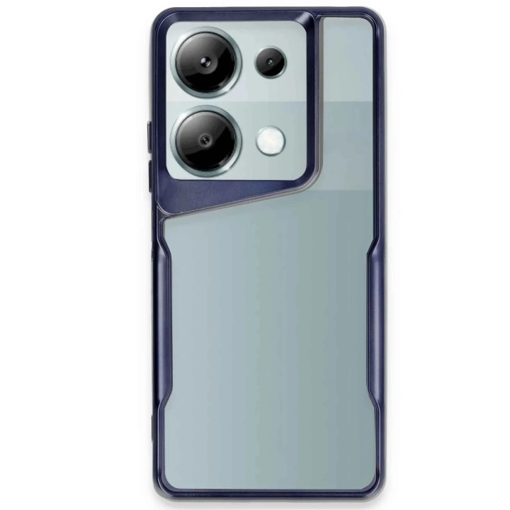 Mey İthalat®   Redmi Note 13 Pro 4G Kılıf Boyi Silikon Kapak - Lacivert