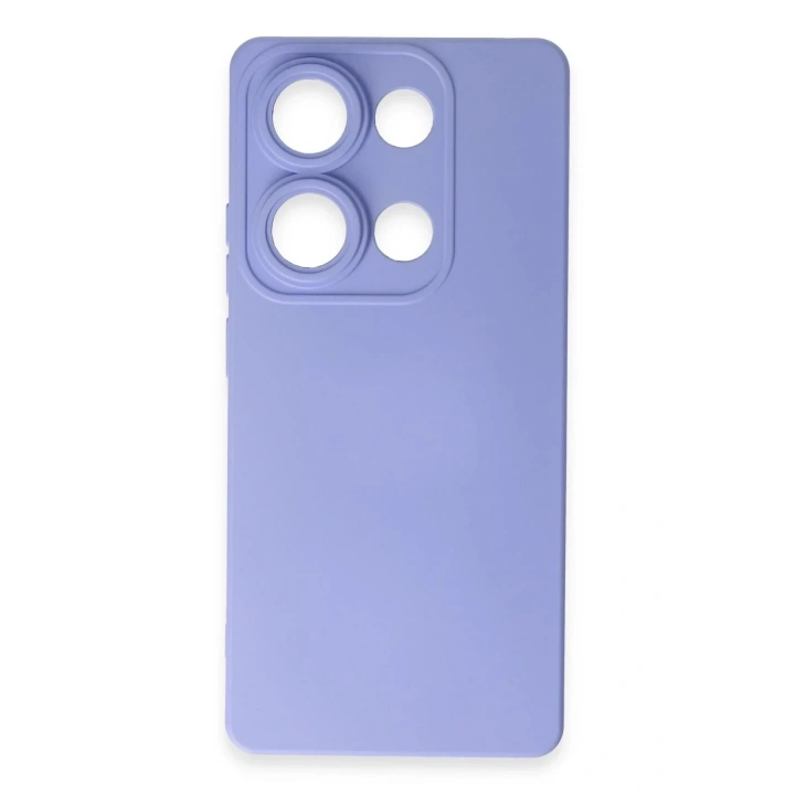 Mey İthalat®   Redmi Note 13 Pro 4G Kılıf Nano içi Kadife Silikon - Lila
