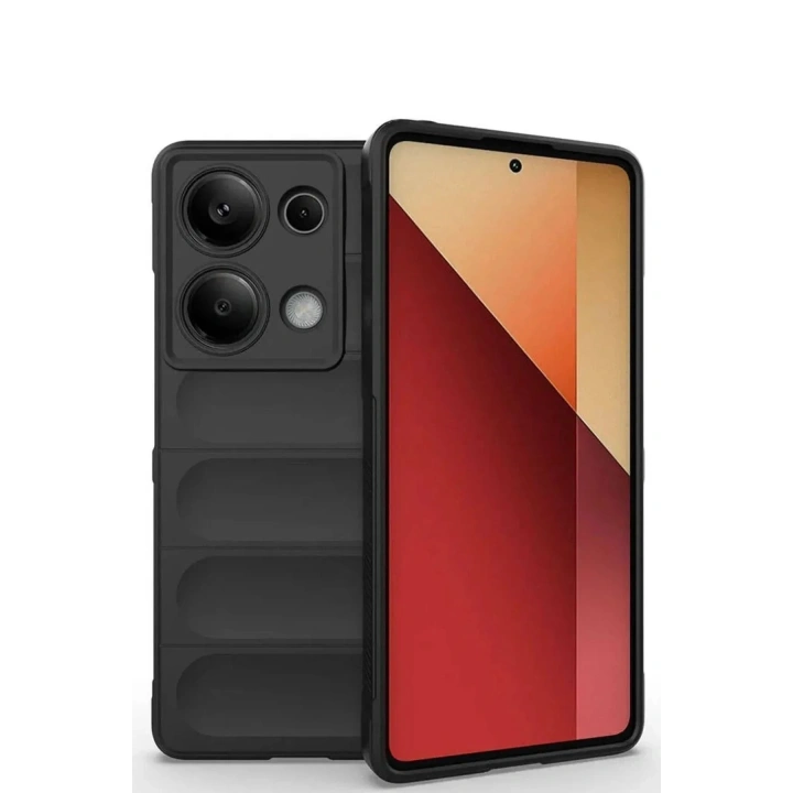 Mey İthalat®   Redmi Note 13 Pro 4G Kılıf Optimum Silikon - Siyah