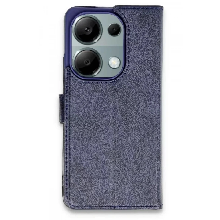Mey İthalat®   Redmi Note 13 Pro 4G Kılıf Trend S Plus Kapaklı Kılıf - Lacivert