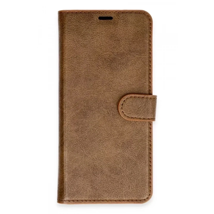 Mey İthalat®   Redmi Note 13 Pro 4G Kılıf Trend S Plus Kapaklı Kılıf - Taba