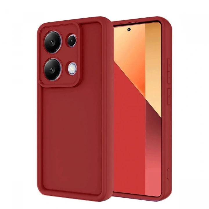 Mey İthalat®   Redmi Note 13 Pro 4G Kılıf Viera Silikon - Kırmızı