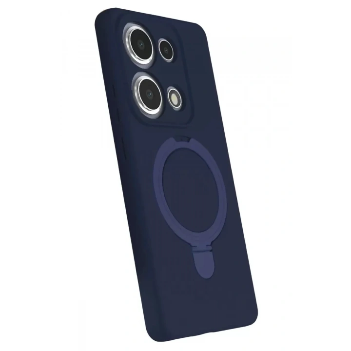 Mey İthalat®   Redmi Note 13 Pro 4G Regal Magsafe Standlı Kapak - Lacivert